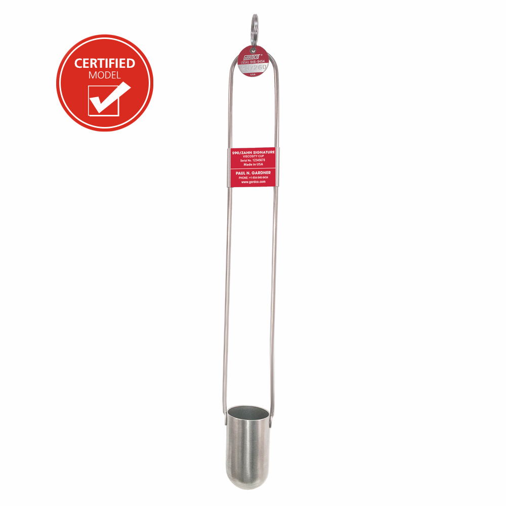 Certified S90 Zahn Dip Viscosity Cup